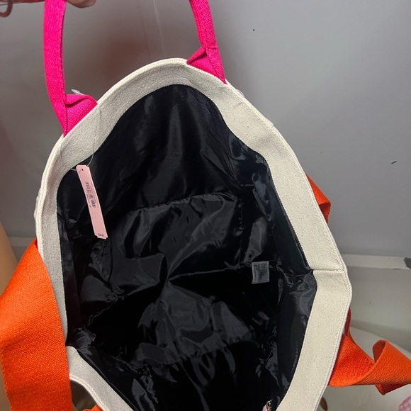 Victoria's Secret Pink and Orange Tote Bag - Picture 6 of 8